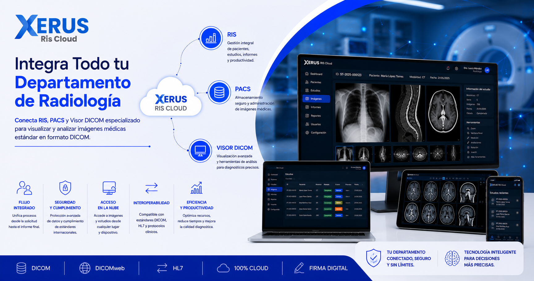 
                                        
                                        Integra Todo tu Departamento de Radiología                                                                    