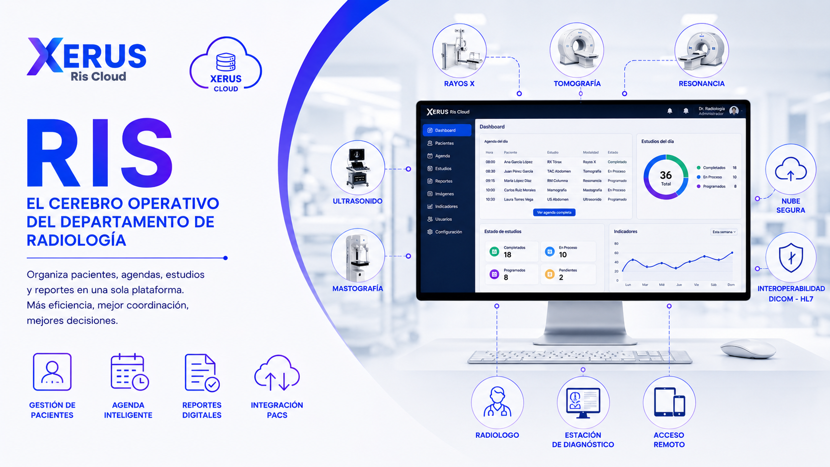 ¿Qué es un RIS y por qué es el cerebro del departamento de radiología?